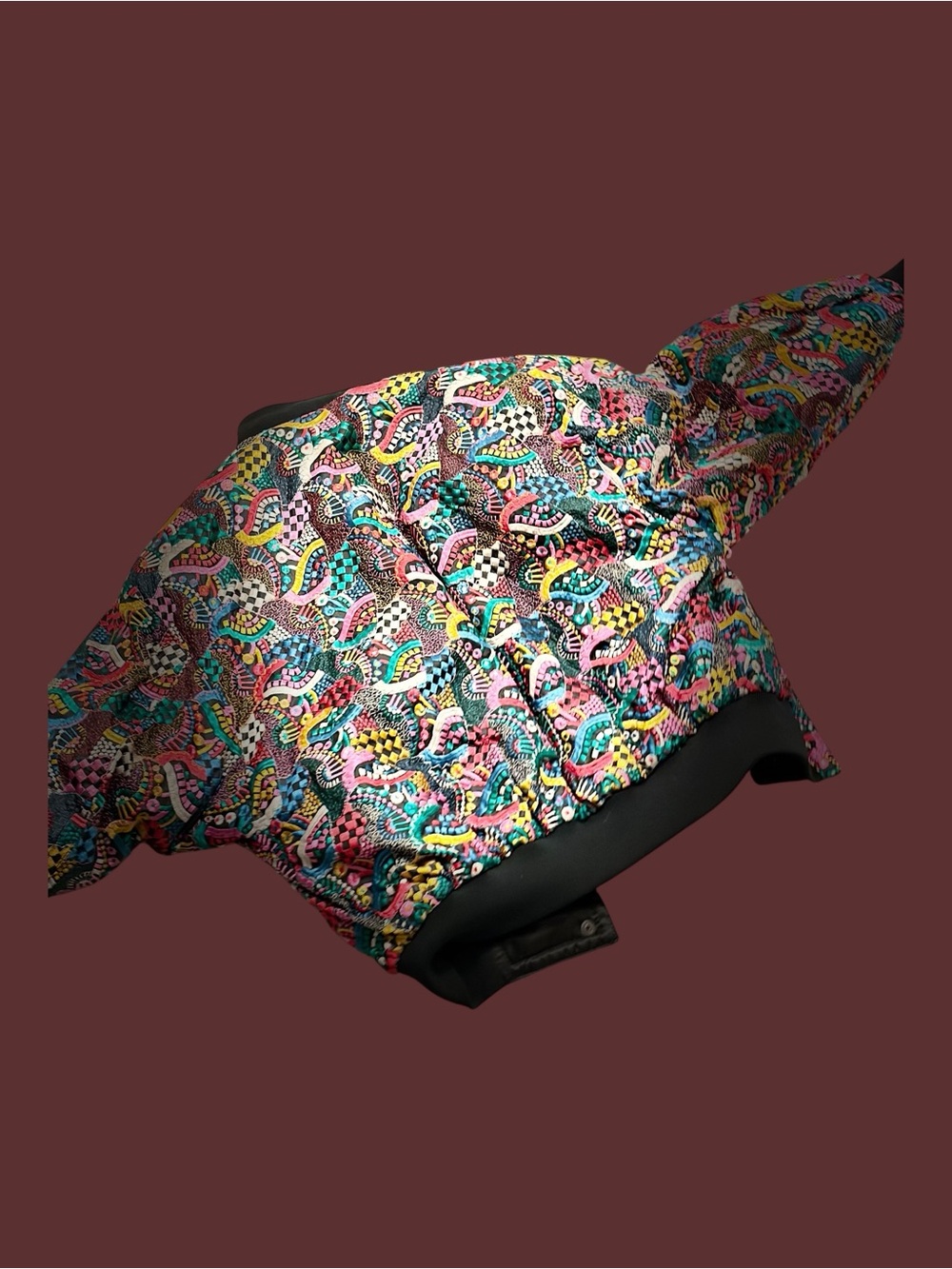 Women's Multi-Color Ski Jacket - Vibrant Pattern